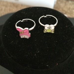 Melody & keroppi rings