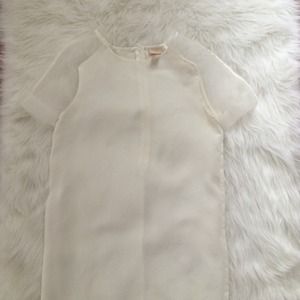 White sheer detail shift