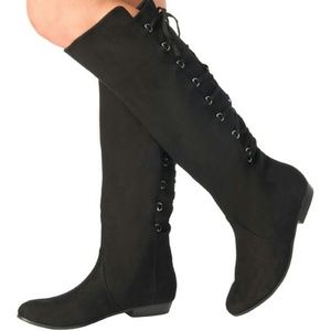 New Black Knee Boots