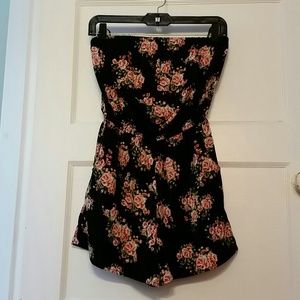 Black Floral Romper