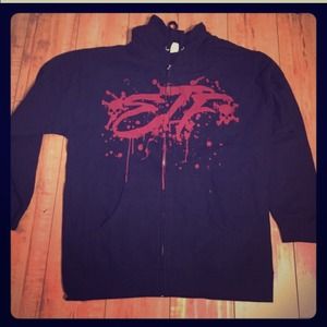 Escape the Fate Skull Zip Up hoodie
