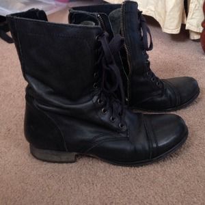 Steve Madden® "Troopa" Combat Boot - Black
