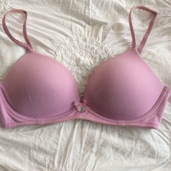 Victorias Secret no wire lavender colored bra 34 C