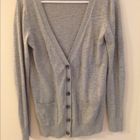 Gray Boyfriend Cardigan - Picture 1 of 4