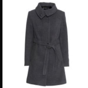 Bundled Long Belted Fitted Coat