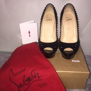 Christian Louboutin Lady Peep Spikes