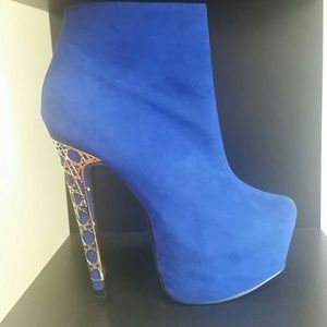 Blue booties