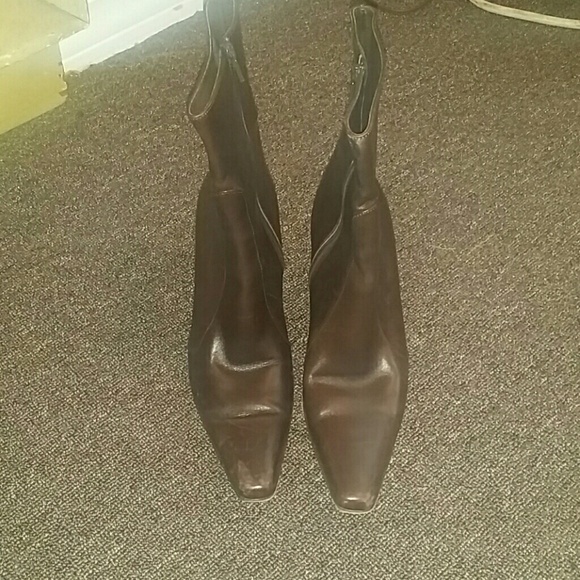 Cole Haan Brown Leather Boots