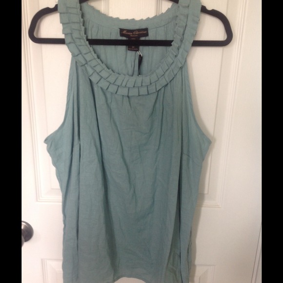 Ruffled Marisa Christina Sleeveless Top - Picture 1 of 2