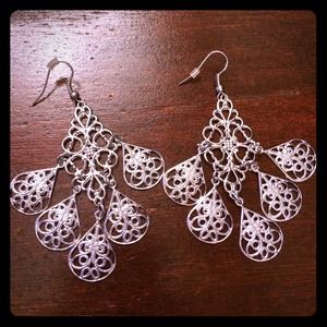Metal Chandelier Earrings