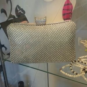 Beautiful silver clutch