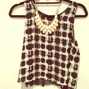 👑SALE👑 black and white blouse ◾️▫️▪️◽️