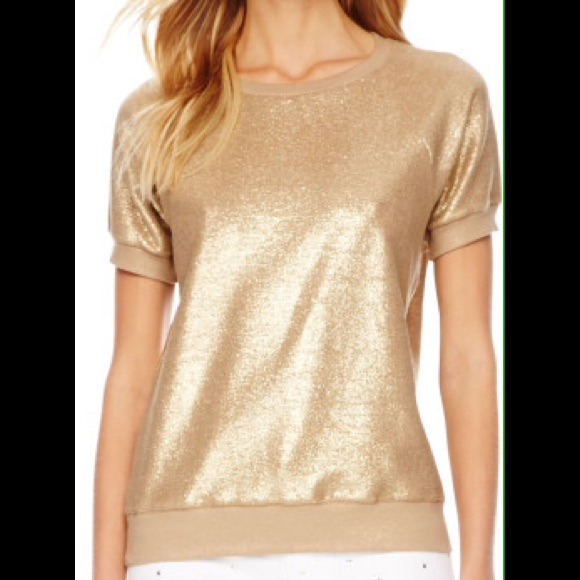 Metallic Gold Sweater