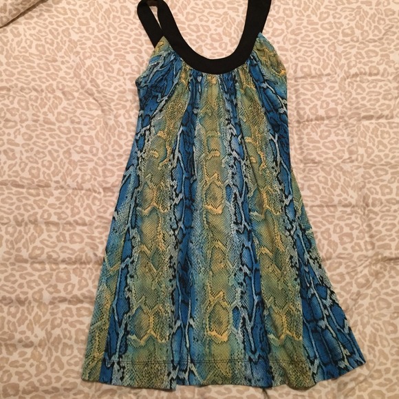 Snake print dress