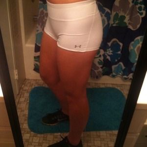 Under Amour White Compression Short