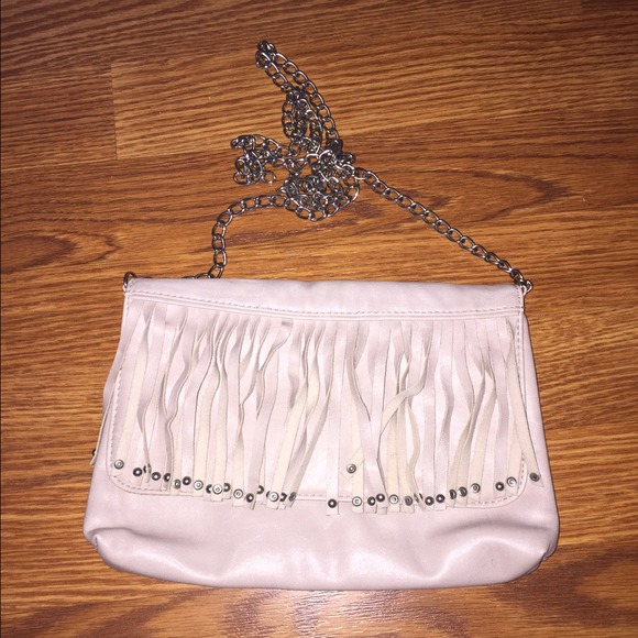 H&M blush fringe crossbody - Picture 1 of 2