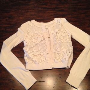 Button up lace cardigan