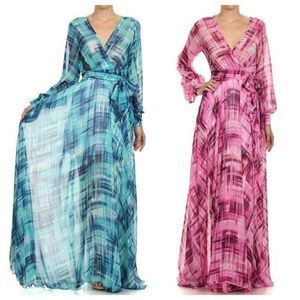 Cute Long dress chiffon print