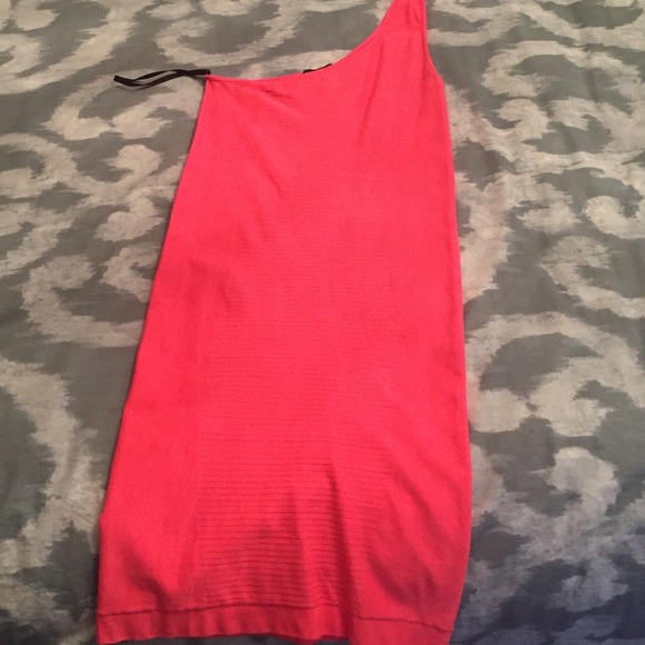 Sexy stretchy hot pink Bebe dress