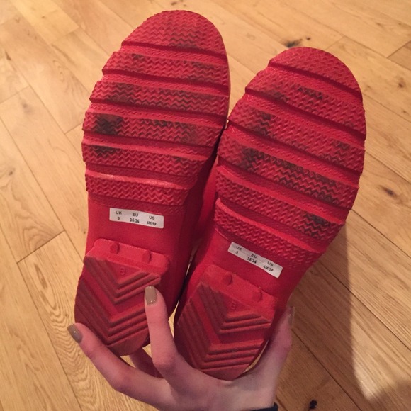SOLD Red Hunter Rain Boots - Picture 3 of 4