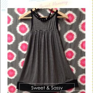 Striped baby doll sundress