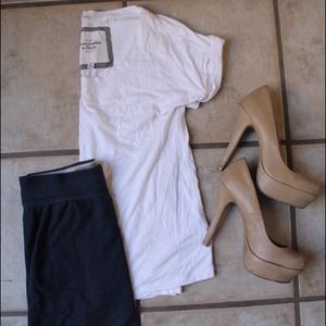 Abercrombie and Fitch White Tee