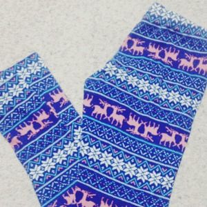 Winter print leggings