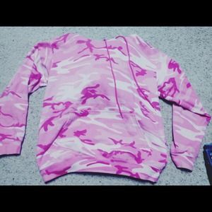 Pink camo hoodie