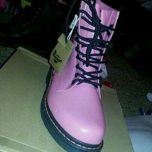 Pink Dr. Martens Boots