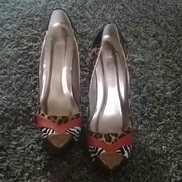 Multi Animal Print Pumps