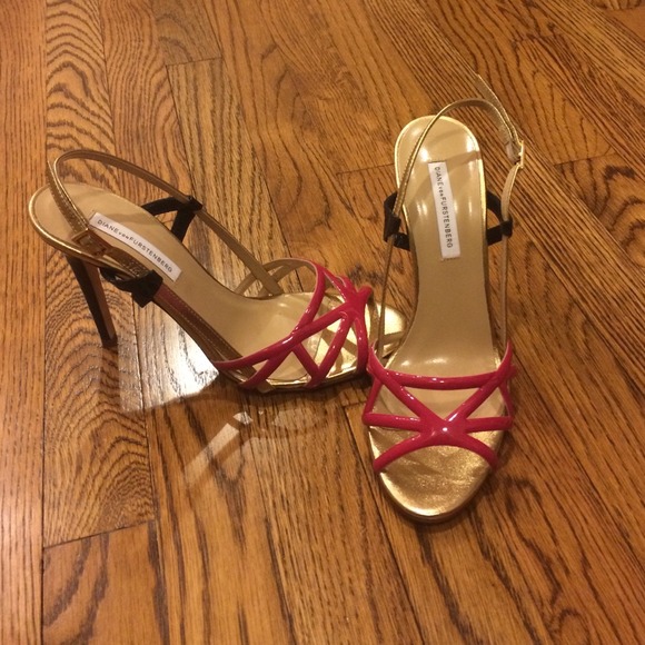 Diane Von Furstenburg sandals.