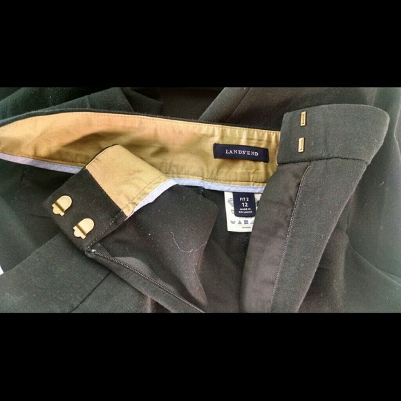 Lands' End Fit 2 Portico Side-Zip Ankle Pants
