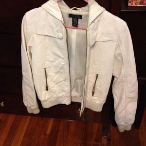 White leather jacket