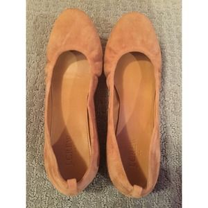 J Crew CeCe suede ballet flats