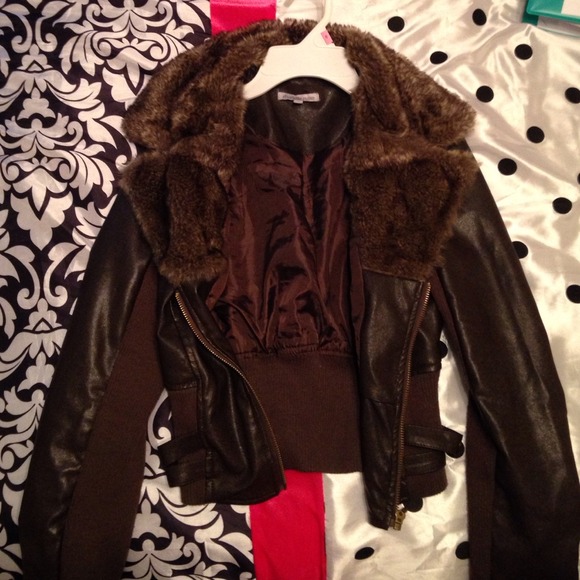 Charlotte Russe faux leather jacket!