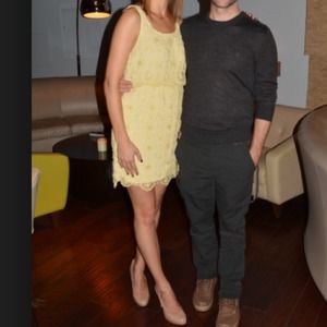 🚫sold🚫Pale yellow Alice & Olivia dress w/sequin