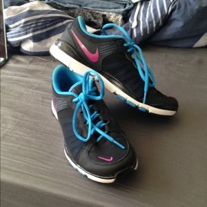 Blue and pink size 7.5 Nike running shoes