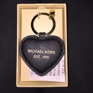 Michael Kors Plush Heart Keychain