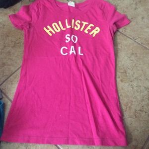 Hot pink hollister shirt