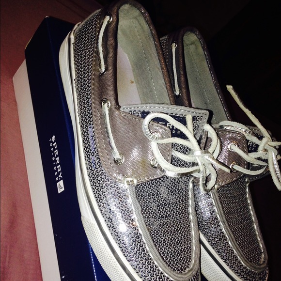 Sequined Sperrys - Picture 2 of 4