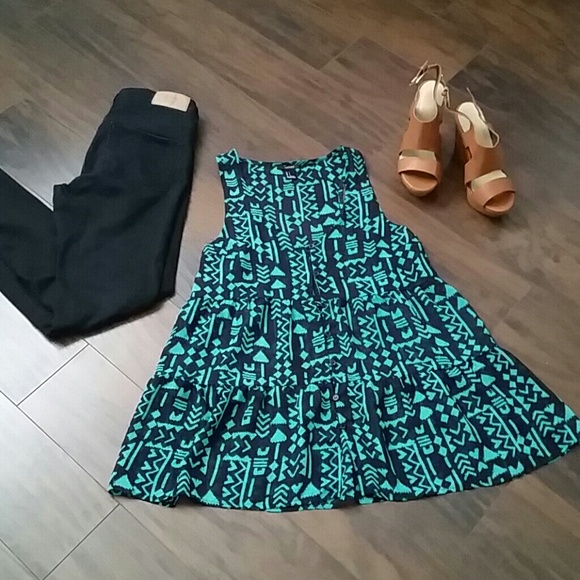 Aztec print blouse