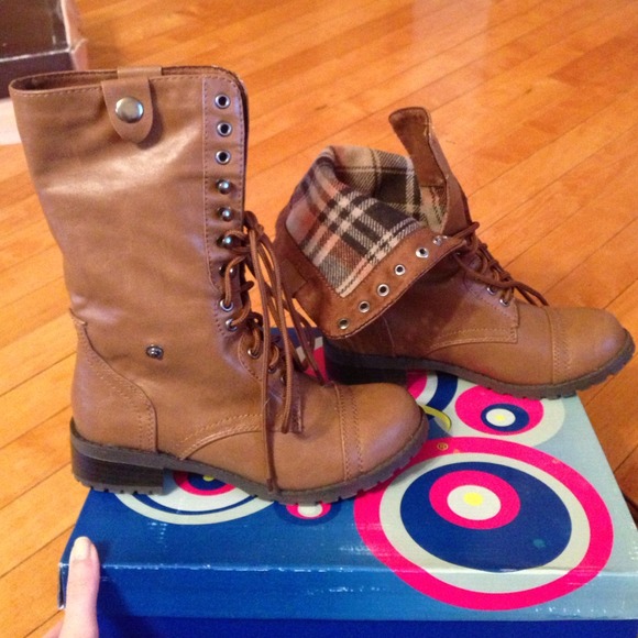 Brown Combat Boots