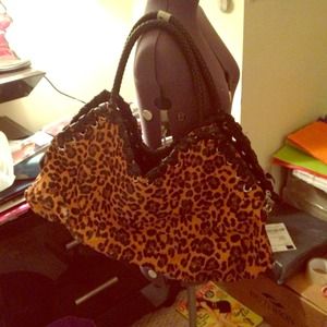 Cheetah print large bag #6