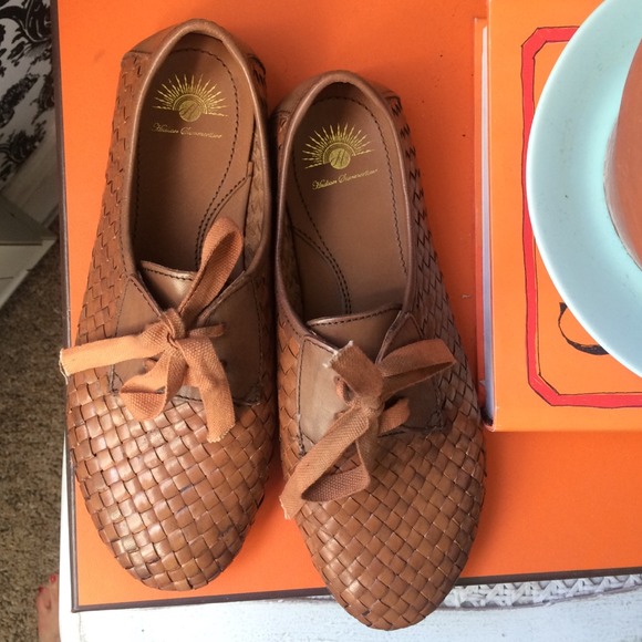 Hudson Summertime  Shoes - Woven Leather Ribbon Flats