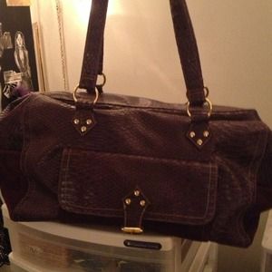 Large Purple Elizabeth Arden overnight bag #8