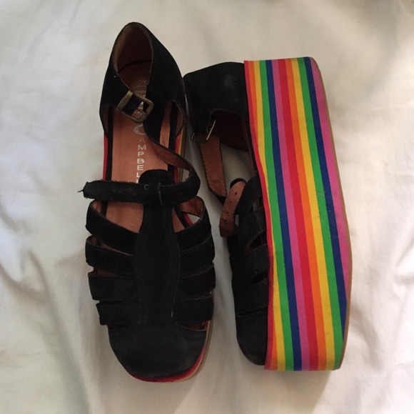 Jeffrey Campbell rainbow platforms