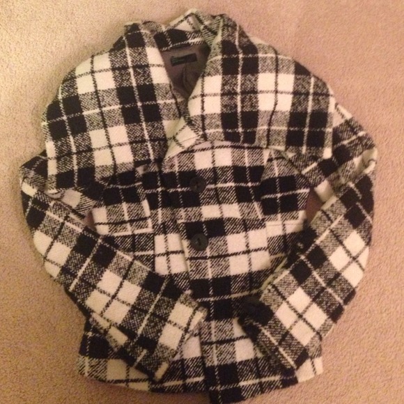 Black and white Stile Benetton coat