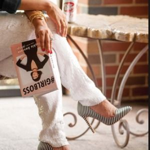 Calypso St. Barth white sequin pants