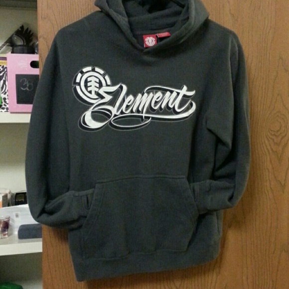 Element gray pull over hoodie size medium