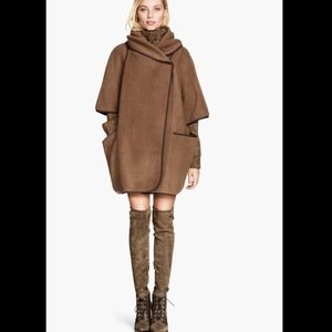 wool blend cape H&M